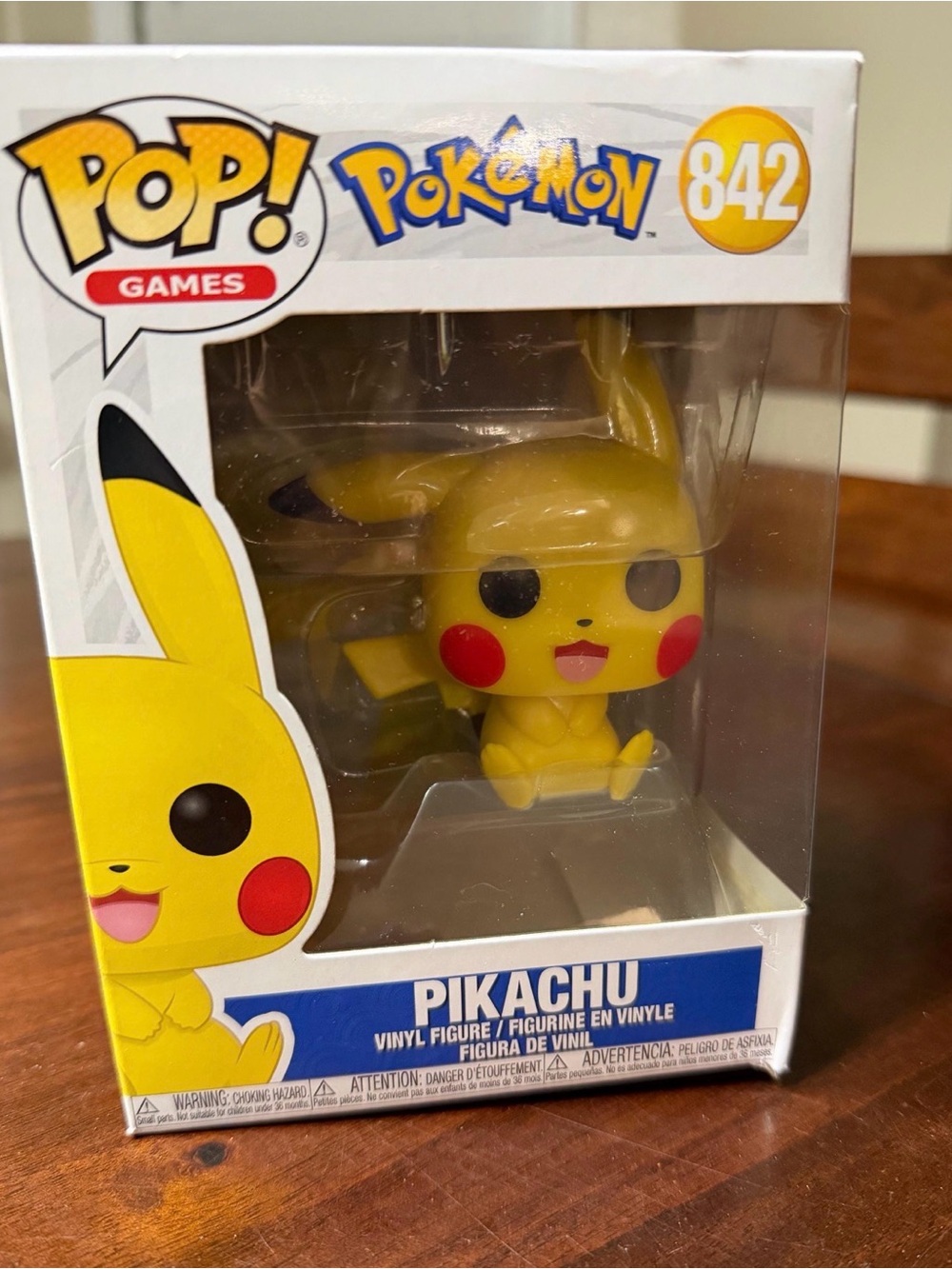Funko Pop! Games Pokémon Pikachu Vinyl Figure - Yellow with Red Cheeks